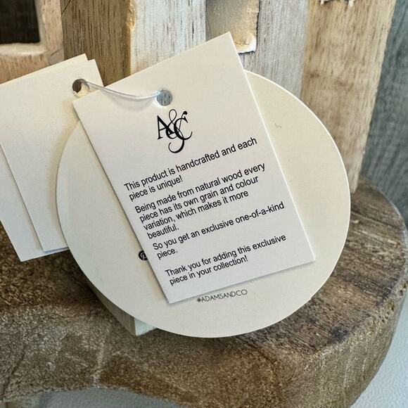 Rustic Neutral Home Decor Mango Wood Houses NEW FAST SHIP - Picture 5 of 8